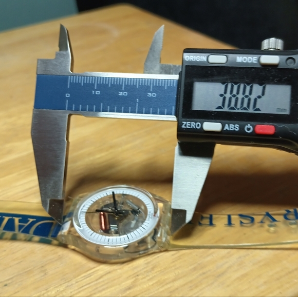 X Swatch Acrylic case black hour markers on white dial ring original Chrysler - Picture 10 of 11